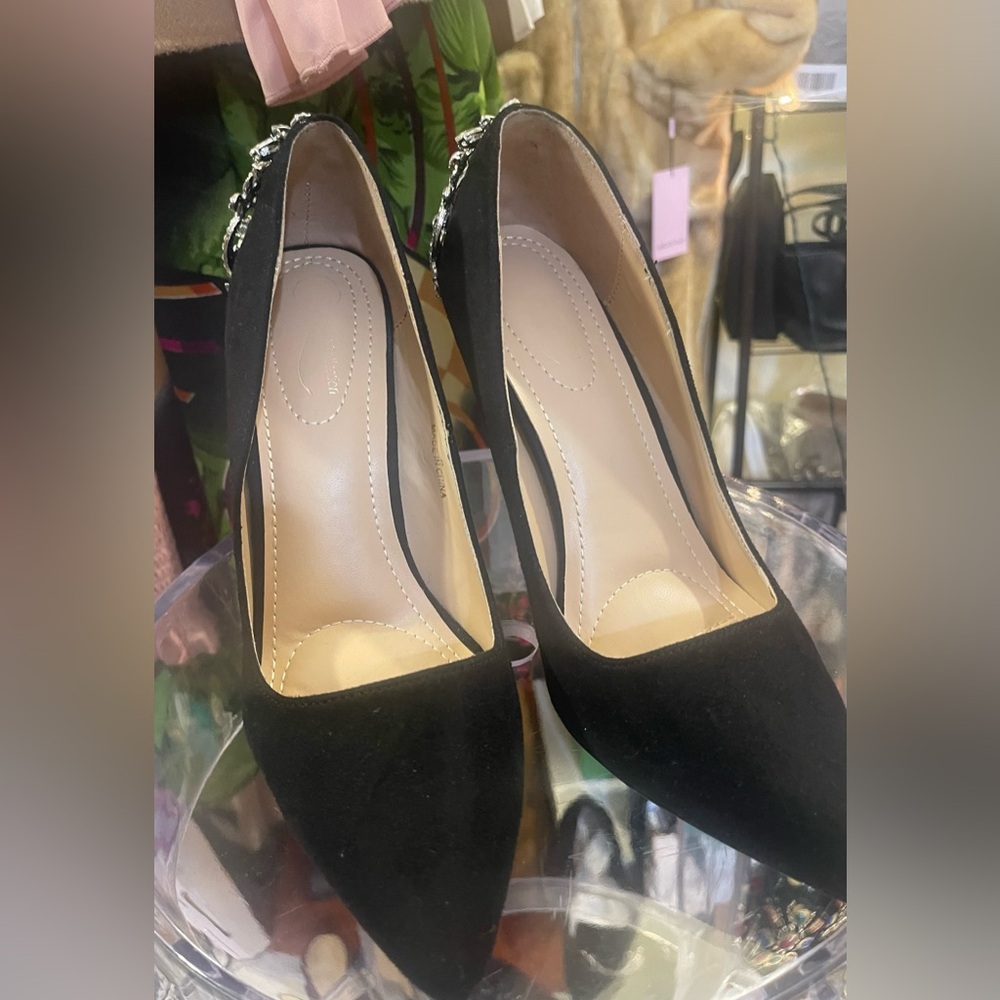 ELEGANT COLLECTION RHINESTONE HEELS